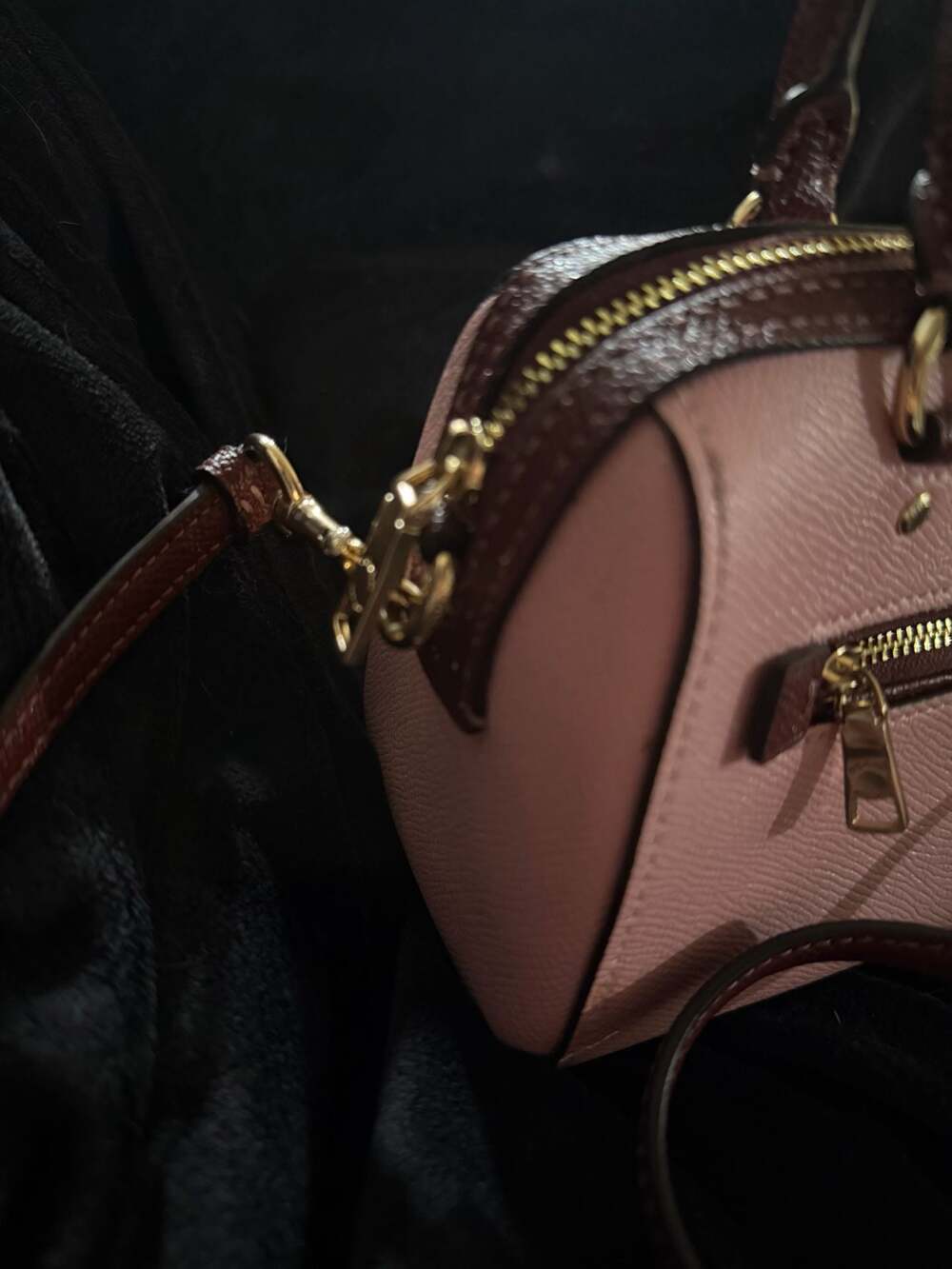 Coach Pink and Brown Satchel - Picture 4 of 13
